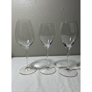 Vintage Riedel Crystal Wine Glasses - Mixed Set of 3 (1 Red, 2 White)